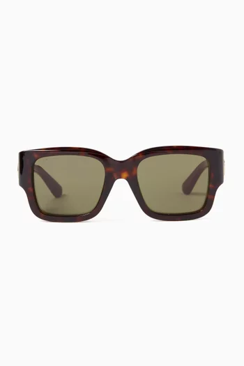 Rectangular Sunglasses in Acetate
