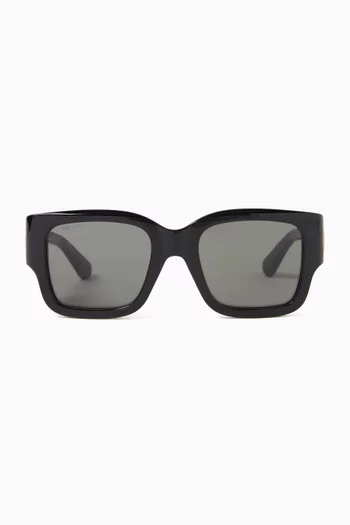 Rectangular Sunglasses in Acetate