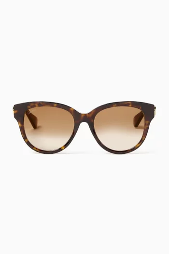 C de Cartier Round Sunglasses in Acetate