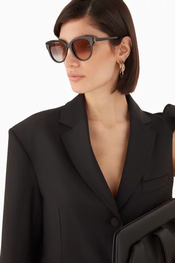 C de Cartier Round Sunglasses in Acetate