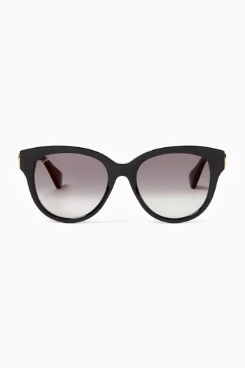 C de Cartier Round Sunglasses in Acetate