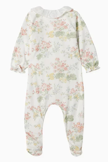 Floral Sleepsuit in Cotton