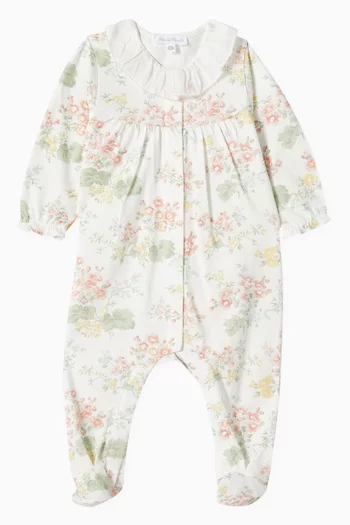 Floral Sleepsuit in Cotton