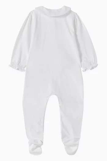 Floral Embroidered Pyjama in Cotton