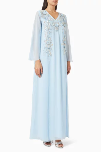 Embellished Belted Kaftan