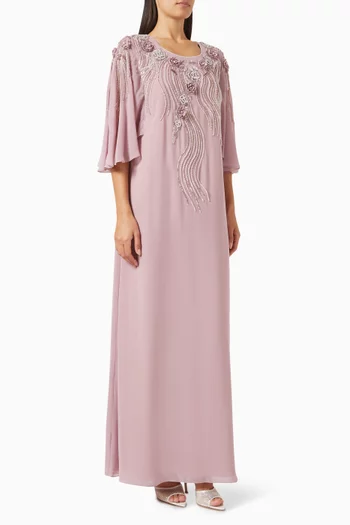 Embellished Belted Kaftan