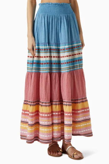 Summer maxi skirt cotton shop