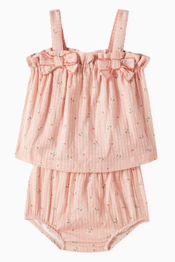 Ruffle Top & Bloomers Set in Cotton