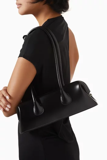 حقيبة كتف بوت ميني بتصميم مستطيل جلد