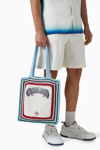 Crochet Tote Bag in Cotton