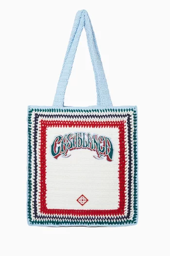 Crochet Tote Bag in Cotton