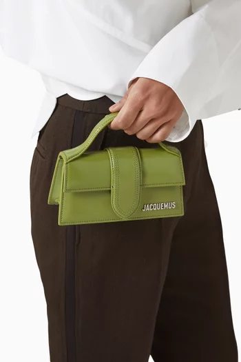 Mini Le Bambino Mini Top-handle Bag in Shiny Leather