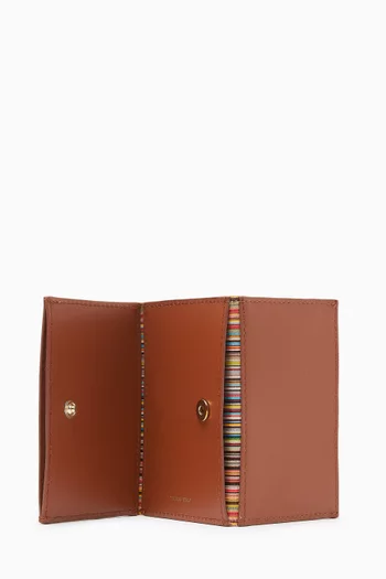 Concertina Card Holder in Leather