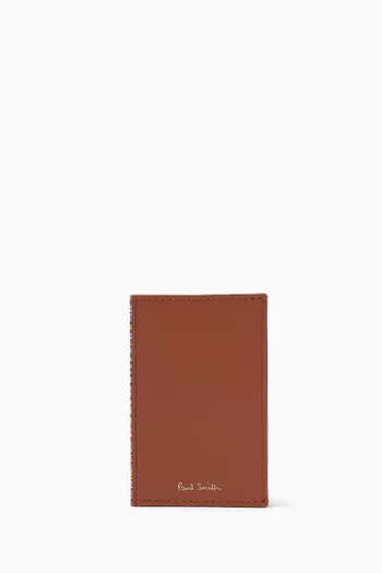 Concertina Card Holder in Leather