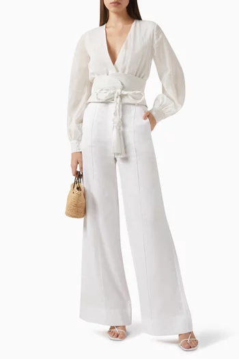 La Costa Blouse in Linen