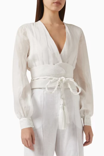 La Costa Blouse in Linen