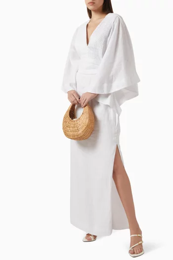 Volare Belted Kaftan in Linen