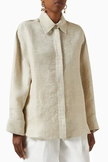 La Chemise Pasadena Shirt in Linen Blend