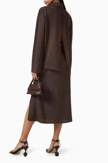 La Chemise Notte Shirt in Satin