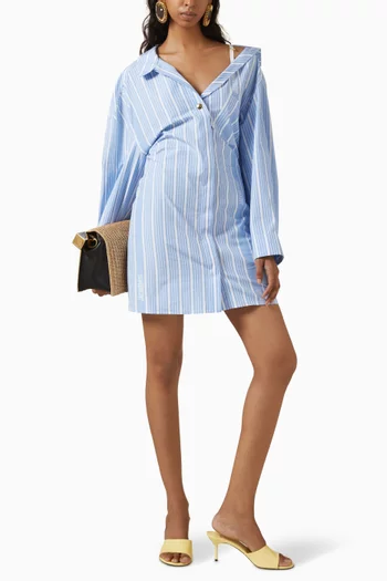 La Mini Robe Chemise Dress in Poplin