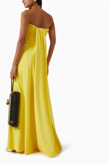 La Croisière Bustier Dress in Stretch Viscose