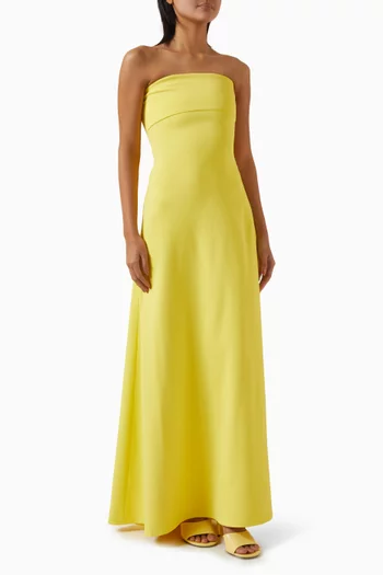 La Croisière Bustier Dress in Stretch Viscose