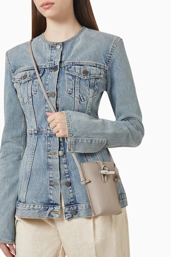 Le Roseau Phone Bag in Cowhide Leather