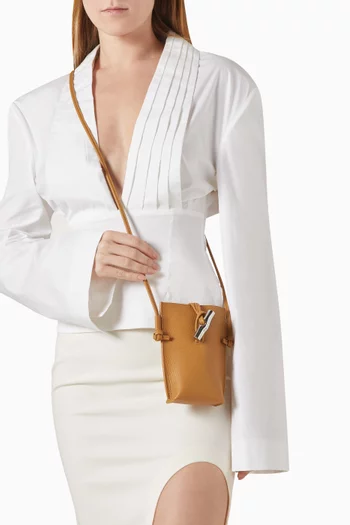 حقيبة هاتف لو روزو جلد بقر