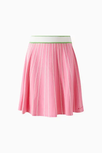 Stripes Skirt in Cotton-blend
