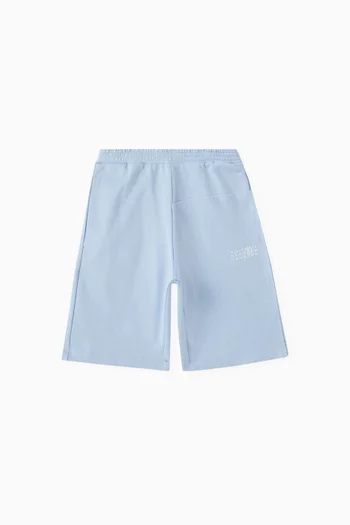 Logo Print Shorts in Cotton