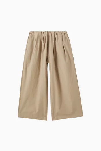 Plain Trousers in Cotton
