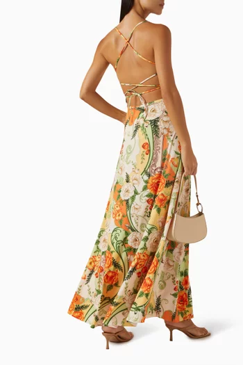 Arista Open-back Maxi Dress