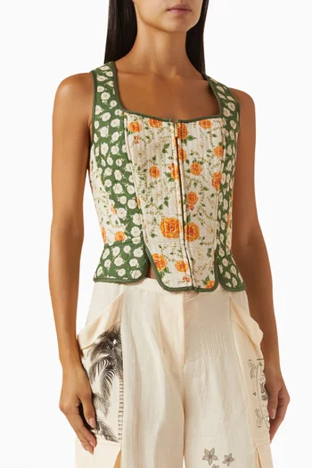 Sinclair Crop Top in Cotton