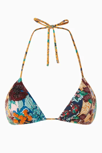 Lolita Embroidered Bikini Top