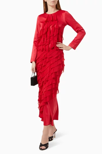 طقم متناسق بكشكش