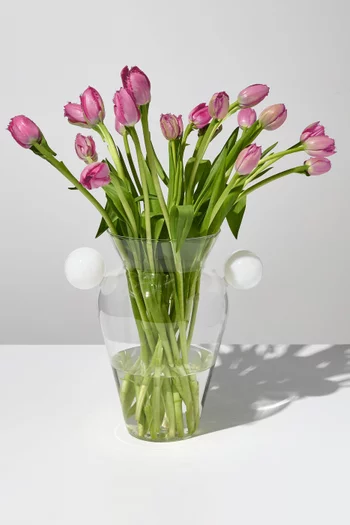 Geo Urn Vase in Glass