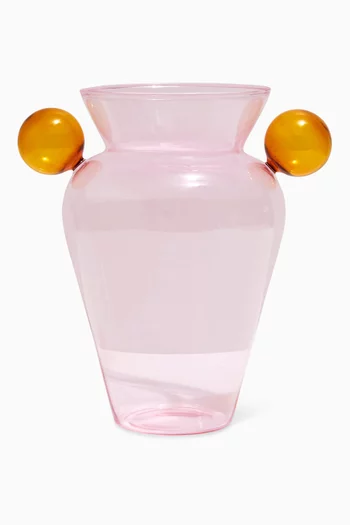 Geo Urn Vase in Glass
