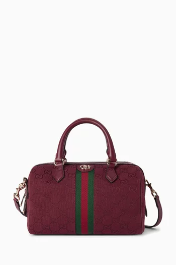 Small Ophidia Top-handle Bag in GG Canvas