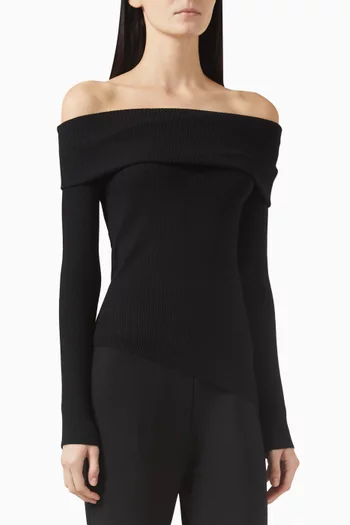 Arlet Knit Off-shoulder Top
