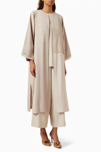 4-piece Frayed Hem Co-ord Set in Crepe