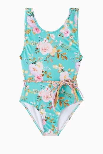 Floral Print One-piece Swimsuit