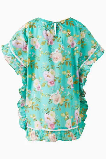 Floral Cover Up in Cotton
