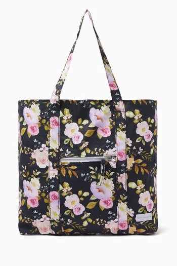 Floral Print Tote Bag