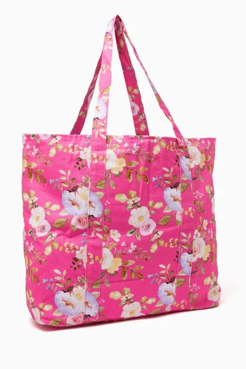 Floral Print Tote Bag