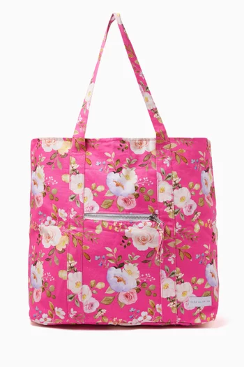 Floral Print Tote Bag