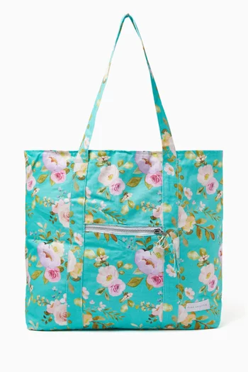 Floral Print Tote Bag