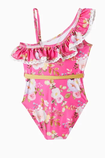 Floral Print One-piece Swimsuit