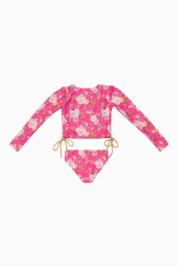 Two-piece Floral Swim Set