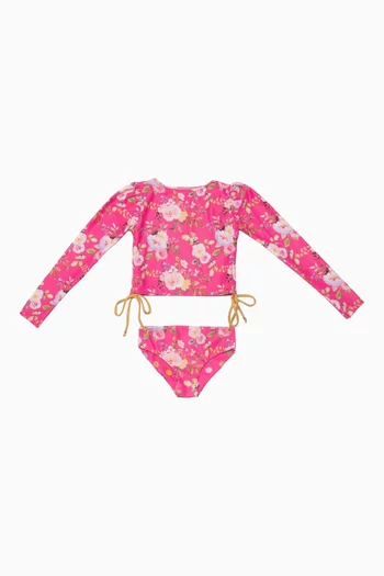 Two-piece Floral Swim Set
