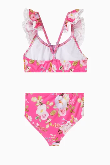 Floral-print Bikini Set